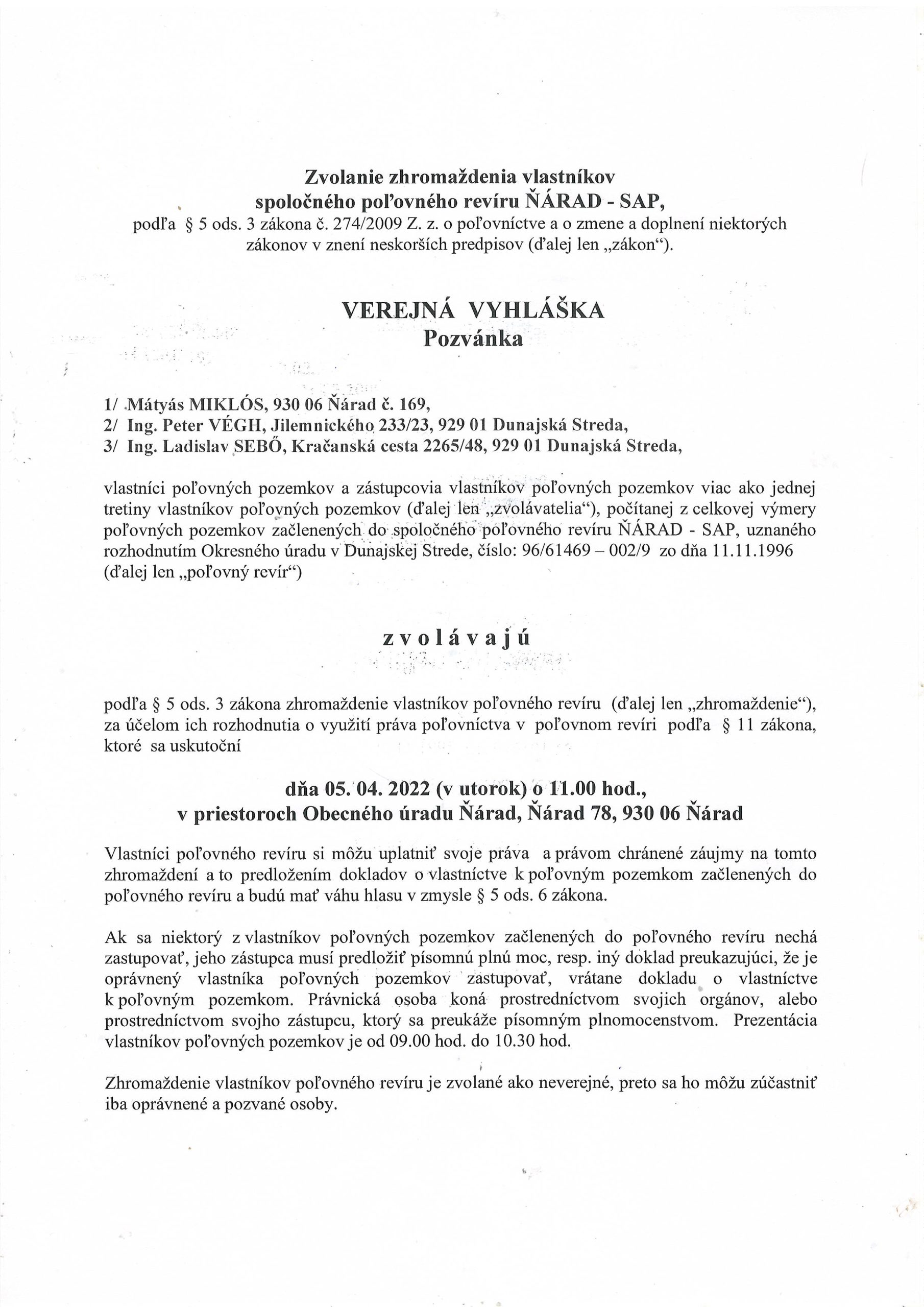 Verejná vyhláška strana 2